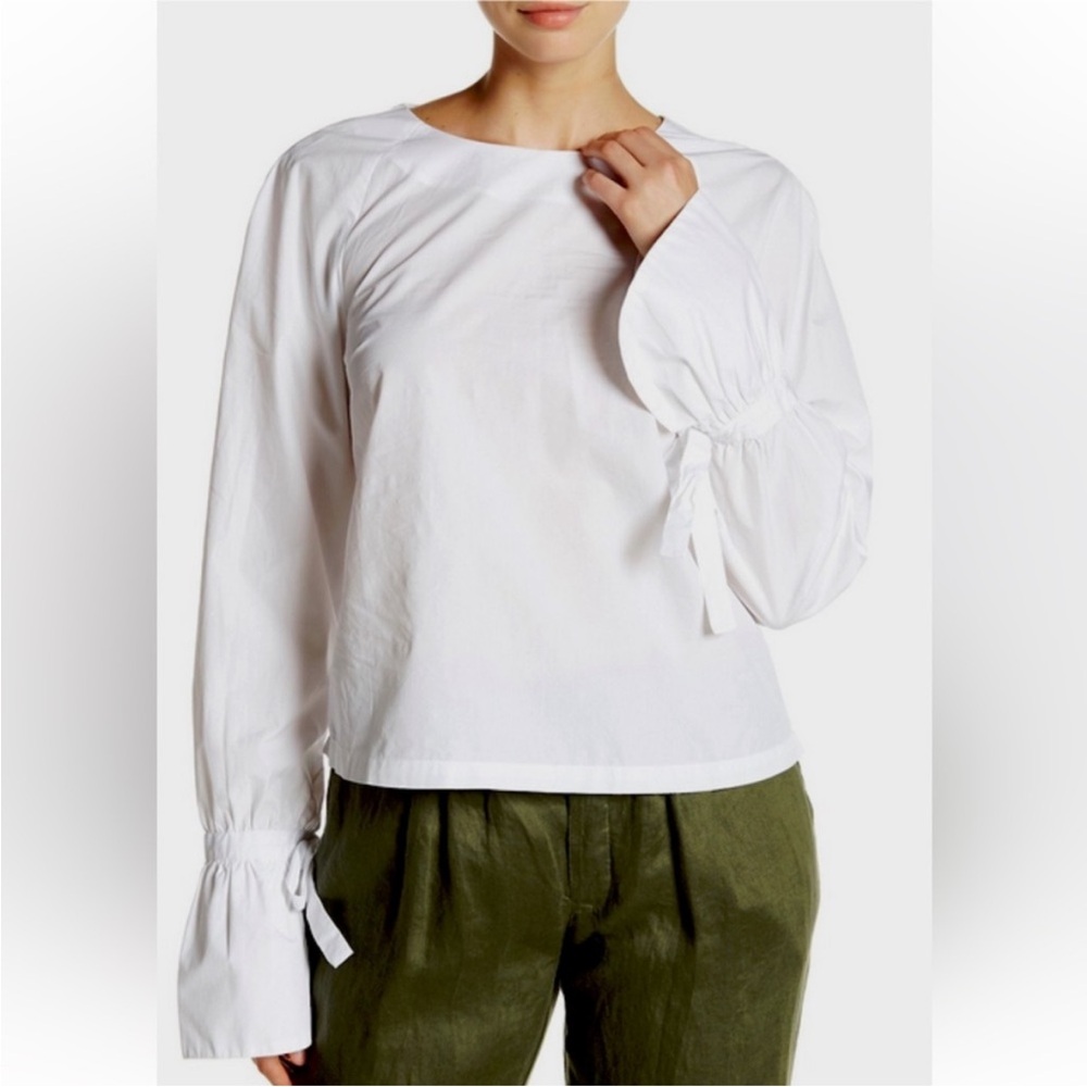 Frame Denim Voluminous Cuff Blouse
